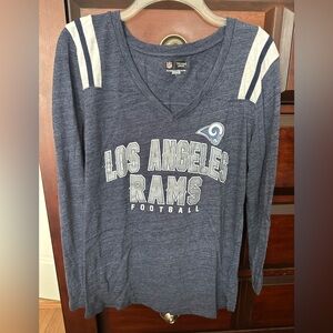 LA Rams Women Large NFL Team Apparel long sleeve Blue Shirt Perfect for playoffs